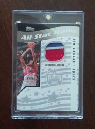 Topps Big Game 2006 - 07 All - Star Rally Tim Duncan All - Star Game Patch 9/10 Rare