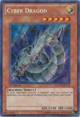 Cyber Dragon Lcgx - En176 Secret Rare Yu - Gi - Oh Near 1st Ed English
