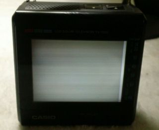 RARE Vintage Casio LCD Color Television TV - 7500 2
