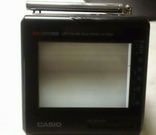 RARE Vintage Casio LCD Color Television TV - 7500 3
