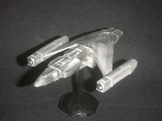 Star Trek Fasa Romulan Z - 1 Nova Battleship Pewter Oop Very Rare