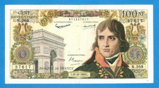 France 100 Francs 1963 Sries 37617 Rare