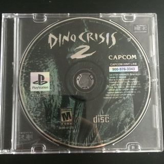 Rare Dino Crisis 2 For Playstation 1 Psone Ps1 By Capcom,  Disc Only