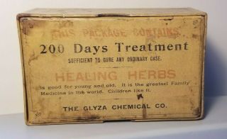 Rare Dr.  Delmar ' s Healing Herbs Quack Medicine Empty Box Washington,  DC c 1900 2