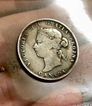 1885 Canada 25 Cents Very Rare