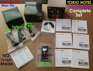 Tokio Hotel Scream Mp3 Player Maxfield Max - Sin Touch 512mb Rare Bill Kaulitz
