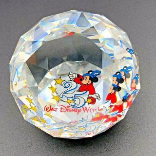 Swarovski Crystal 1997 Walt Disney Mickey 25th Anniversary Paperweight Very Rare