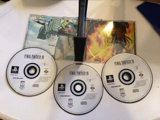 Final Fantasy VII Sony PlayStation 1 Black Label Rare 6
