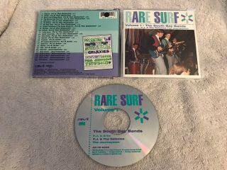 Rare Surf Volume 1 The South Bay Bands Avi Records Cd Rare Oop