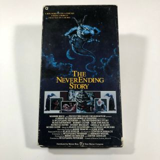 The Neverending Story (vhs Wolfgang) Rare Vintage - Ships