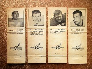 1960 Houston Oilers Rare U Pick 1st Year Match Covers Bob White Or Don Hitt