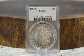 Rare 1882 O Morgan Silver Dollar Compugrade Odd Holder