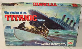 Rare The Sinking Of The Titanic Board Game 1976 By Ideal 100 Complete
