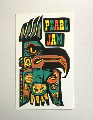 Pearl Jam Rare 2005 Tour Sticker Killer Ames Bros Vancouver Poster Art