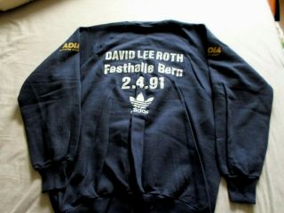 Rare Vintage 1991 David Lee Roth Adidas Sweat Shirt,  Van Halen