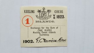 1 Rupies From Keeling And Cocos Islands Pick S126 Rare