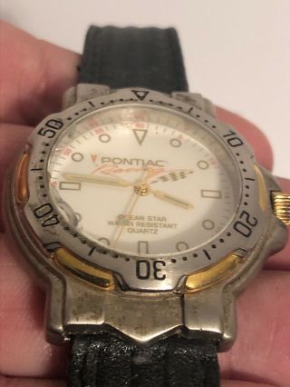 Rare Men ' s Ocean Star Pontiac Car Racing Watch Wristwatch 2