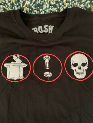 Rare Rush R40 Neil Peart Stage Worn T - Shirt Concert Tour DW Non - Stick BONUS Moon 4