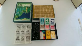 Vintage 1962 Acquire Board Game High Adventure In World Of High Finance Rare