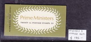 Booklet: 1969 Prime Ministers Sp: B132is Ed V70/2 Stapled Remake Rare