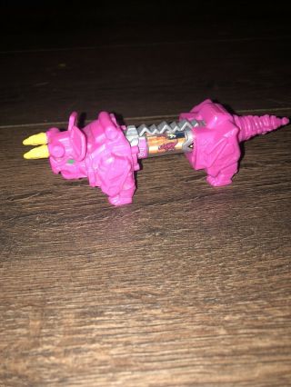 Power Rangers Dino Charge Triceratops Charger Boa 5 Pink Holder Rare Mmpr