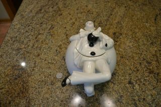 Rare Vintage Sigma Taste Setter Harlequin Pierrot Clown Figurine Ceramic Teapot