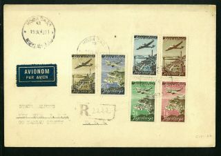 Yugoslavia,  1948 Novi Sad To York Air Mail Vf Cover Rare