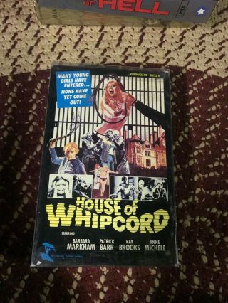 House Of Whipcord Horror Sov Slasher Rare Oop Vhs Big Box Slip