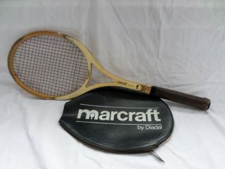 Rare Marcraft Diadal The President Tennis Racquet Handmade In Canada 4 1/2