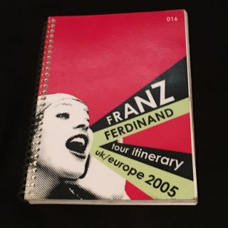 Franz Ferdinand Tour Itinerary Rare Book Uk/europe 2005 Crew Band Alex Kapranos