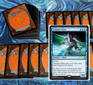 Mtg Standard Blue Deck Magic The Gathering Rares 60 Cards Tempest Djinn Opt