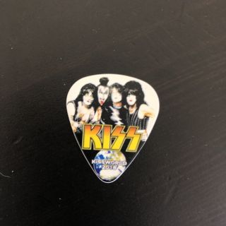 Kiss World 2018 Logo Guitar Pick - Eric Singer Signed Autograph Band Rare Eotr