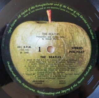 The Beatles - White Album RARE ORIG NZ Apple VERY LOW NUMBERED 2LP No 10870 5