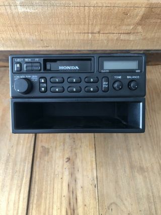 Honda 1000 Tape Deck Radio_Civic CRX Accord cassette player stereo vintage rare 2
