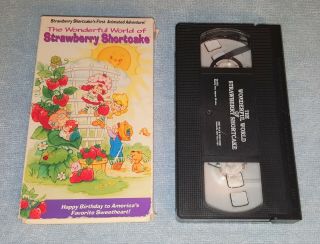 Vhs Video Tape The Wonderful World Of Strawberry Shortcake Rare Movie