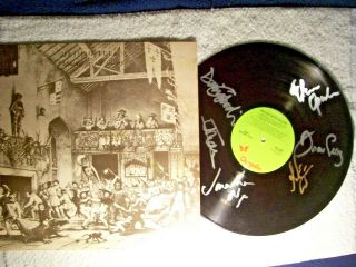 Jethro Tull " Minstrel In The Gallery " Signed Autographed Record Vinyl By 6 Rare