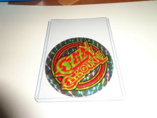 Rare Vintage 1980s Ozzy Osbourne Vending Machine Prism Foil Metallic Sticker
