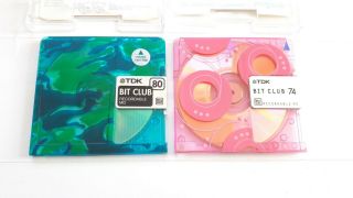 Tdk Bit Club 74 & 80 Minidiscs,  Made In Japan,  Very Rare
