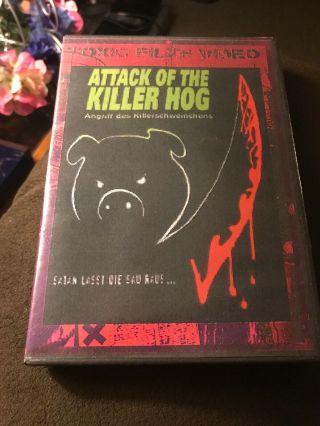 Attack Of The Killer Hog Toxic Filth Video Dvd Rare Oop Horror Weird