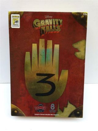 Rare Disney Gravity Falls Domez 8 Character Box Set Sdcc 2017 Comicon Exclusive