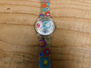 Swatch Watch Ag2004 Pop Art With Fresh Battery (rare Model)