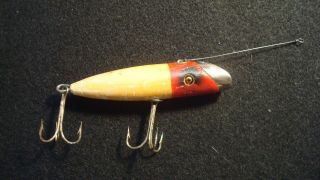 Vintage South Bend Fish - Oreno Fishing Lure - Plug - Glass Eye - Rare