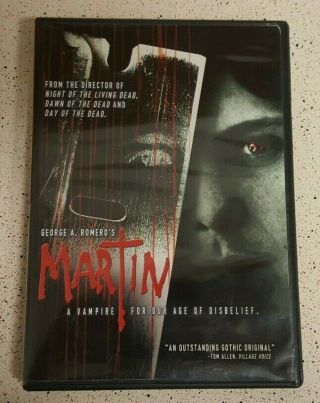 Martin 1978 Dvd George A.  Romero Rare Oop Vampire Horror Cult Classic Lionsgate