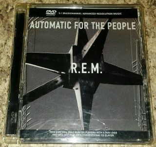 Rem Automatic For The People Dvd Advanced Audio 5.  1 Multichannel Rare Oop