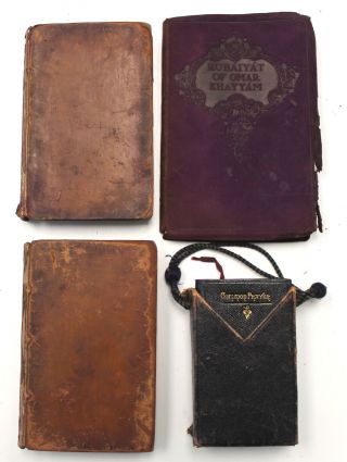 4x Rare Vintage Miniature Books From 1800 