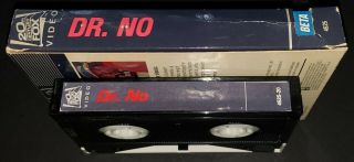 Dr.  No Betamax Beta 1982 Fox Video Slidebox OOP VERY RARE James Bond 007 4