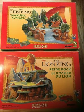 Lion King Hakuna Matata And Pride Rock Puzz 3d Puzzles Rare