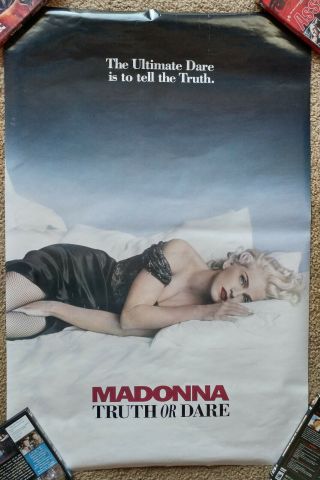 Madonna Truth Or Dare Movie Poster 23x35 1991 Boy Toy Vintage Rare Concert Tour