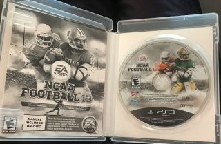 NCAA Football 13 PlayStation 3 PS3 Kids Game Complete Very Rare Fast Ship 2013 2