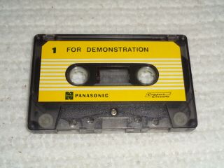 Rare Vintage Panasonic For Demonstration Compact Cassette 1970s